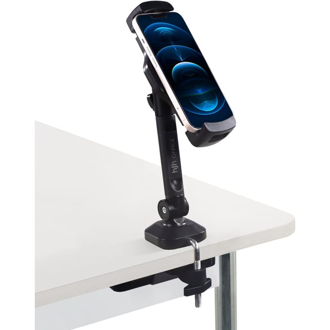 Gsm-houder / Tablet houder FLEXMOBI III Metaal zwart hjh OFFICE