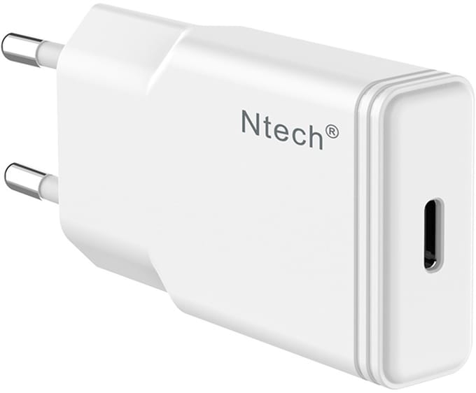 Ntech - USB C Adapter 30W - snellader USB C oplader Wit Ultra slim Geschikt voor Samsung Super Fast Charge (PPS)