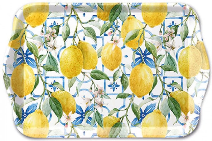 Tray melamine 13x21 cm Mediterranean lemons