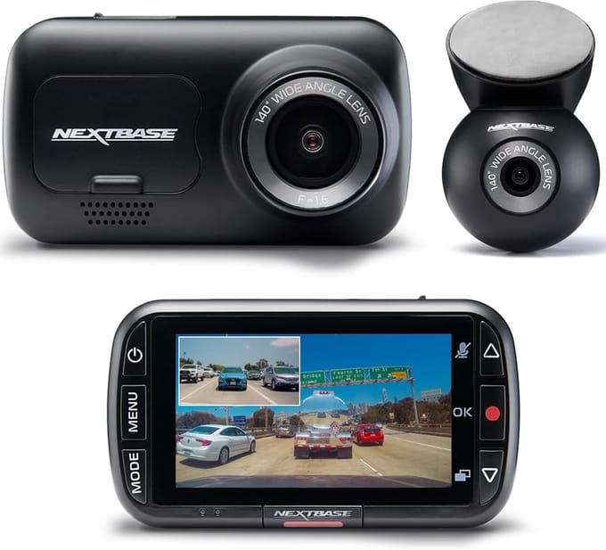 Dashcam Voor en Achter Full HD 1080p met Parkeermodus en G-sensor