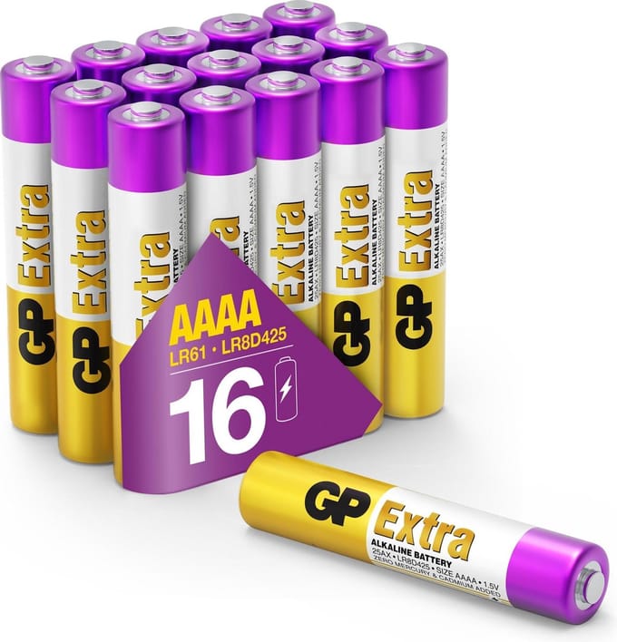 GP Extra Alkaline batterijen AAAA batterij 1.5V - 16 stuks