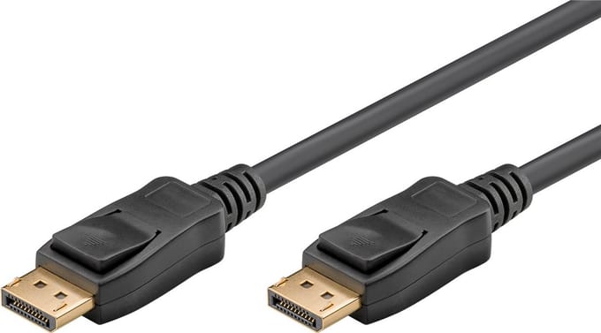 Goobay DisplayPort-kabel 2.0/2.1, 40 gbit/s (4K/60 Hz), kabellabel