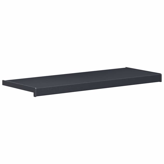 vidaXL - Raamdorpel - Antraciet - met - houtnerf - 60 - x - 30 - x - 4,5 - cm - PVC