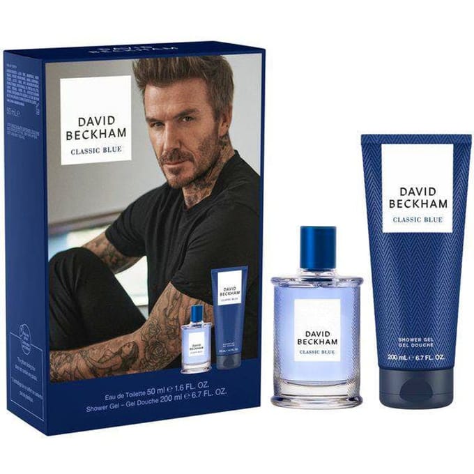 David Beckham Classic Blue EDT Gift Set 200 ml + 50 ml