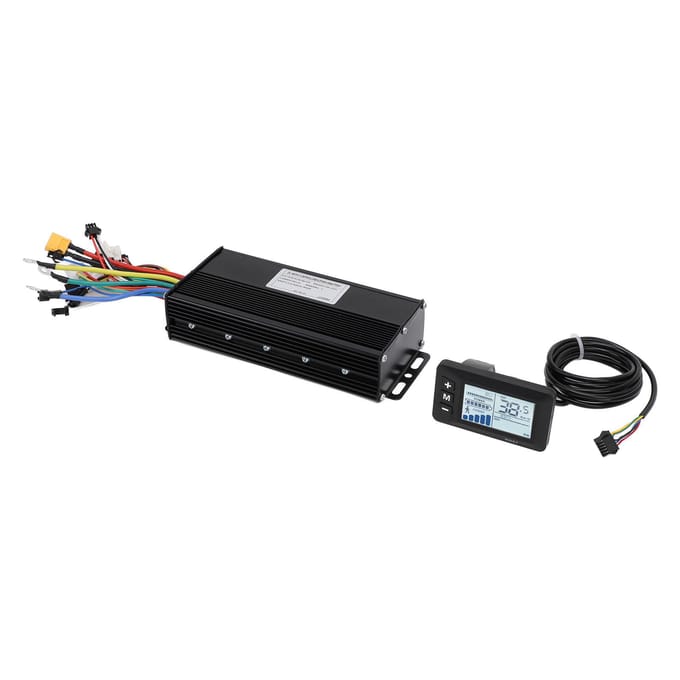 Elektrische Fiets Ombouwset 36V 48V 52V 40A Sinusgolf Borstelloze Controller en GD01 LCD-Display black