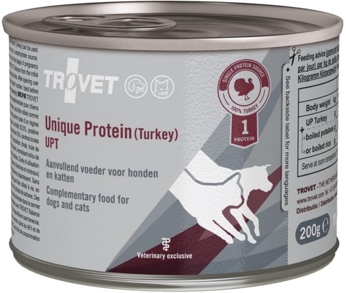 Trovet UPT Unique Protein Turkey 6 x 400 gram blikjes