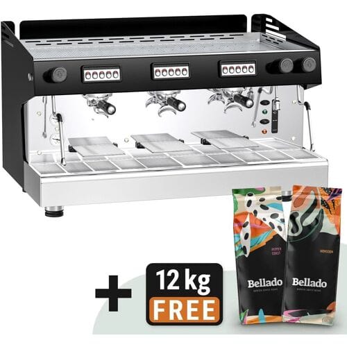 GGM Gastro Siebträgermaschine - 3 Gruppig - inkl. Preinfusiuonssystem