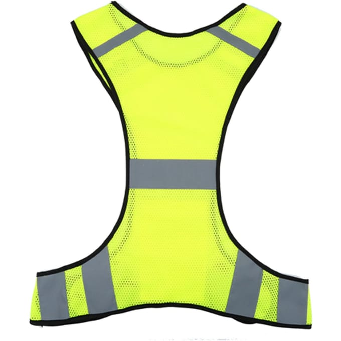 Reflecterend veiligheidsvest met hoge zichtbaarheid, nachtelijke veiligheidskleding, verstelbare taille wit