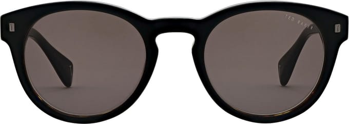 Ted Baker TB1752 Dax 001 glanzend zwart op schildpad groene zonnebril