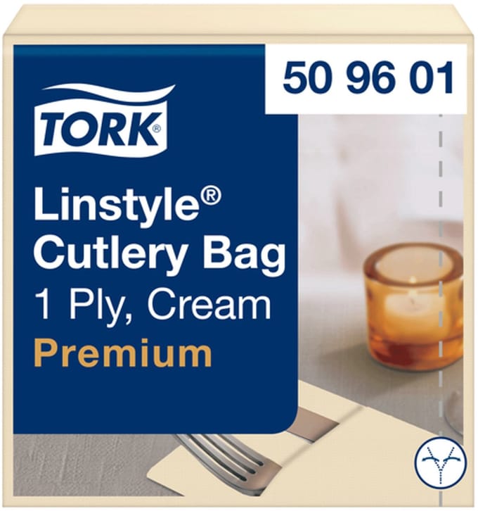 Pochette tork linstyle premium 1laags crème | 12 stuks
