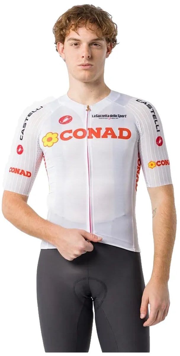 Castelli #giro109 Race 8s Korte Mouw Wielertrui Wit XL Man