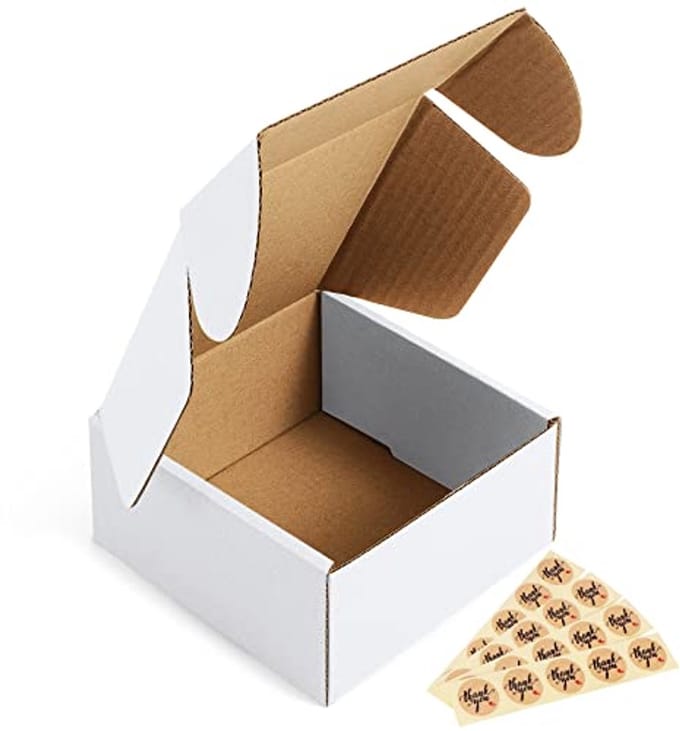 Kleine Verzenddozen 4x4x2" - 50 Stuks Golfkartonnen Mailers