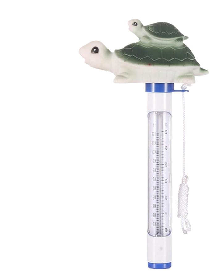Zwembadthermometer Kikker - Temperatuurtester Water - Water Temperatuur Meten - Drijvend & Makkelijk Leesbaar - 20 Centimeter - Groen