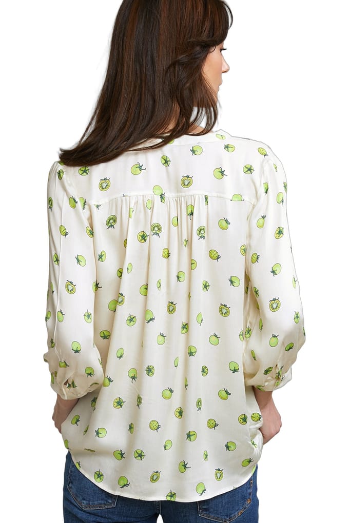 River Woods Beige/yellow Fantasy Blouse 3/4 Sleeves Größe: 34 | Blusen Outlet | Damen | Gelb