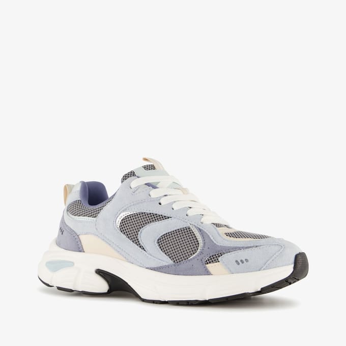 Blue Box dames dad sneakers blauw - Maat 38 - Uitneembare zool