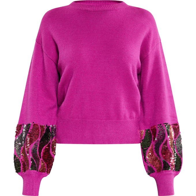 Faina Jumper Dames fuchsia