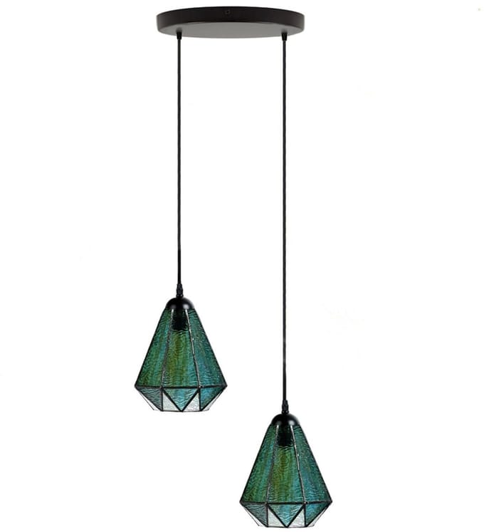Tiffany Kroonluchter Arata Green 2 - Art Deco Trade