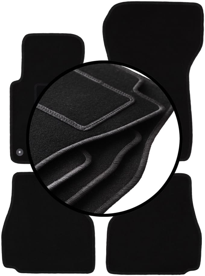 Complete set veloursmatten voor: BMW 3 E36 Cabriolet (1993-2001)