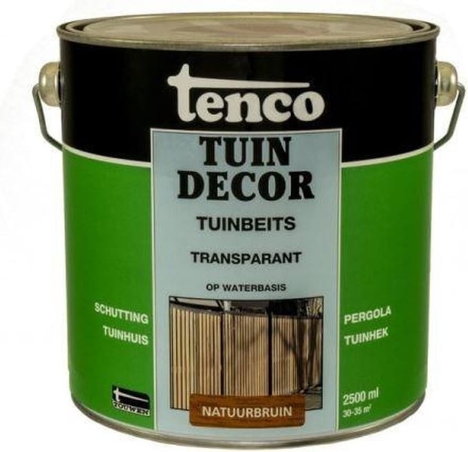 Tenco tuindecor beits transparant natuurbruin - 2,5 liter