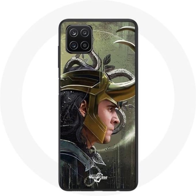 Coque - maniacase - Samsung Galaxy A12 - Souple - Noir - Loki Thor Ragnarok noir