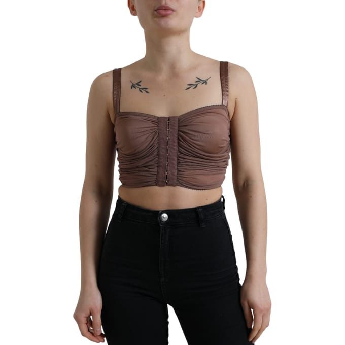 Dolce Gabbana Mesh Camisole Top