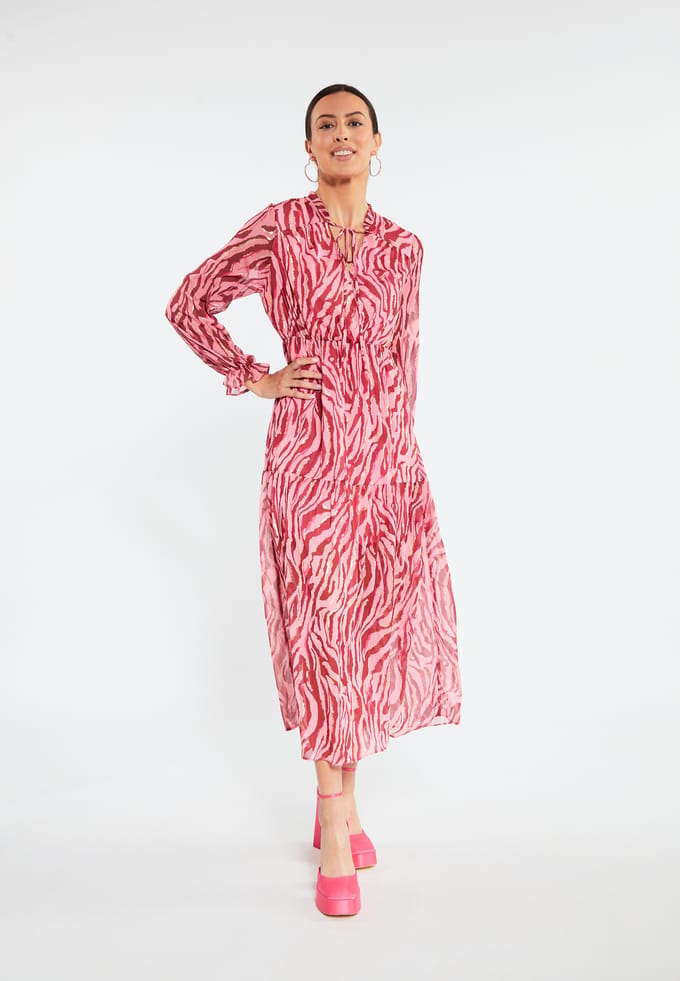 Faina Maxi jurk sookie Dames roze