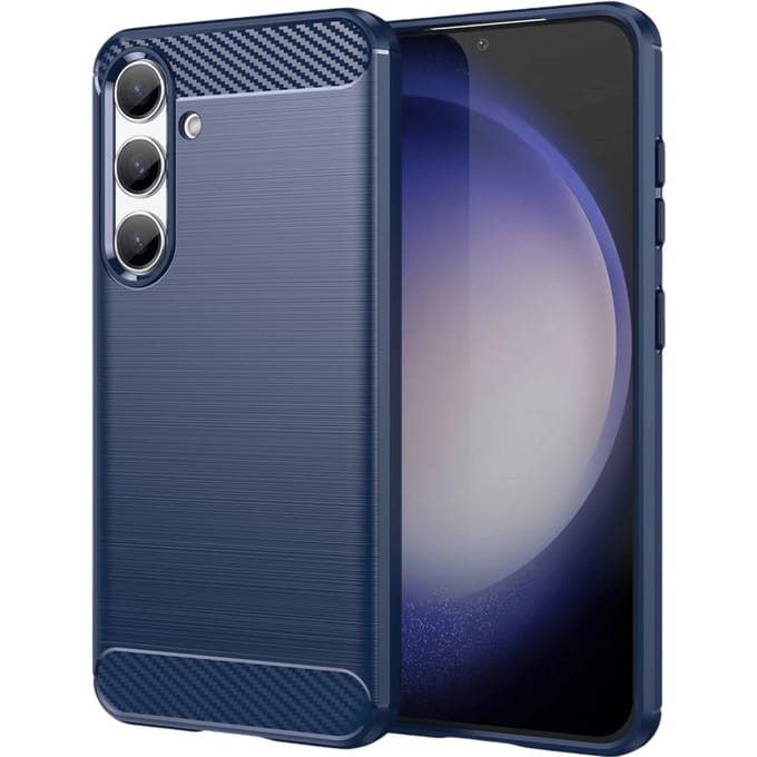 Mocaa Samsung Galaxy S24 Schokbestendig Hoesje Blauw