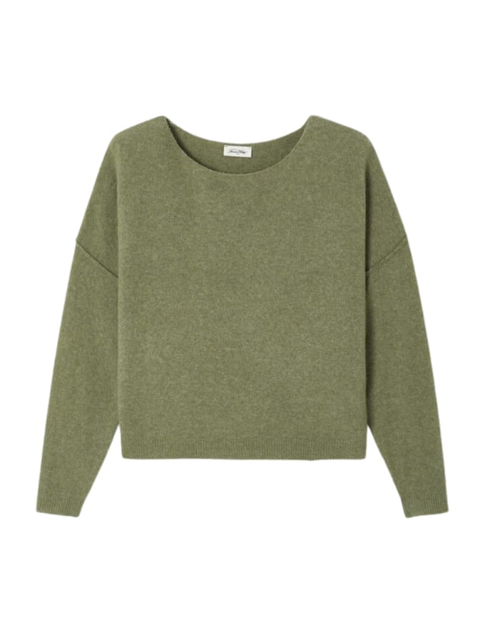 American Vintage Damsville Pullovers Olijf Dam225h26
