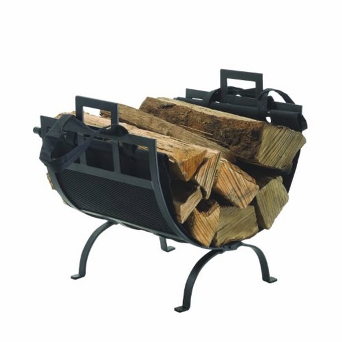Loghouder met Canvas Tote Carrier voor Houtopslag