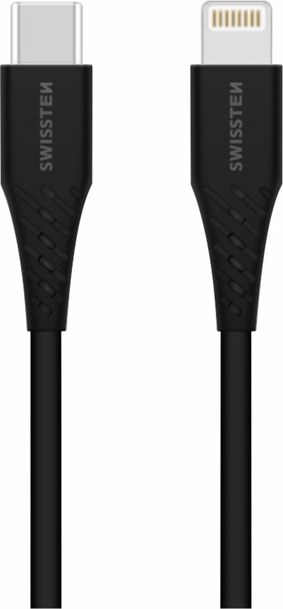 Swissten USB-C naar Lightning kabel voor – iPhone oplader – 1 M – Zwart