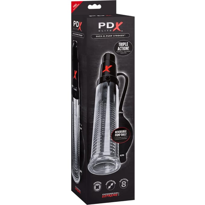 Pipedream Extreme Pdx Elite Suck-N-Pump Stroker Penispomp