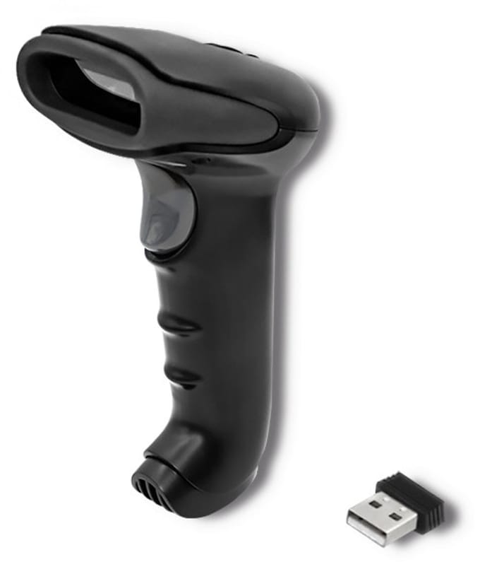 Qoltec Snel Serie - Draadloze Barcode- en QR-codelezer - 1D 2D - USB - 2.4G