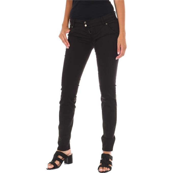 Lange broek met smal gesneden zomen 10DBF0115 vrouw