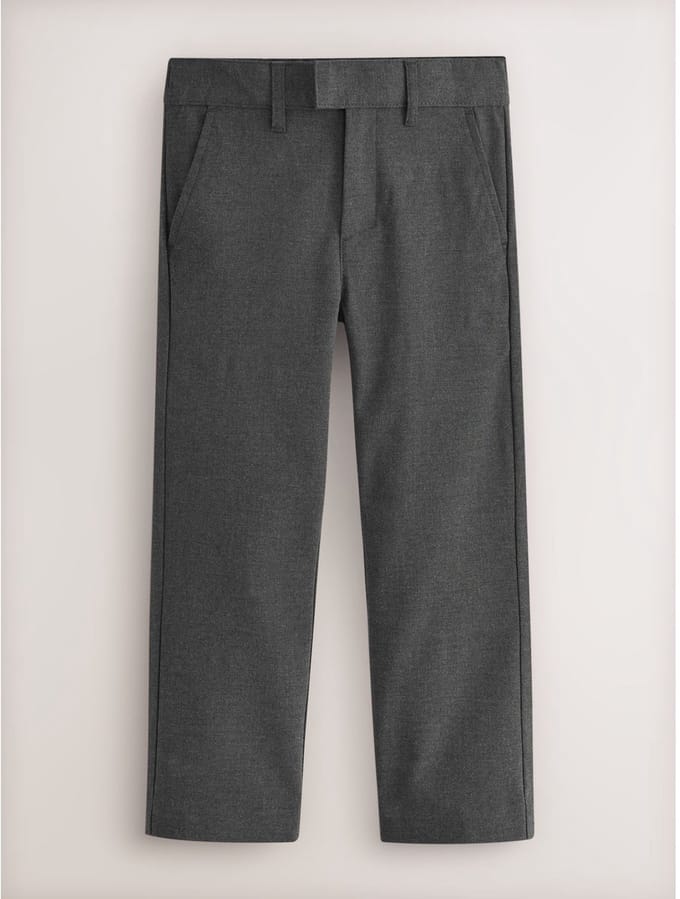 Next - Jongens - Formele skinny schoolbroek met stretch - Grijs
