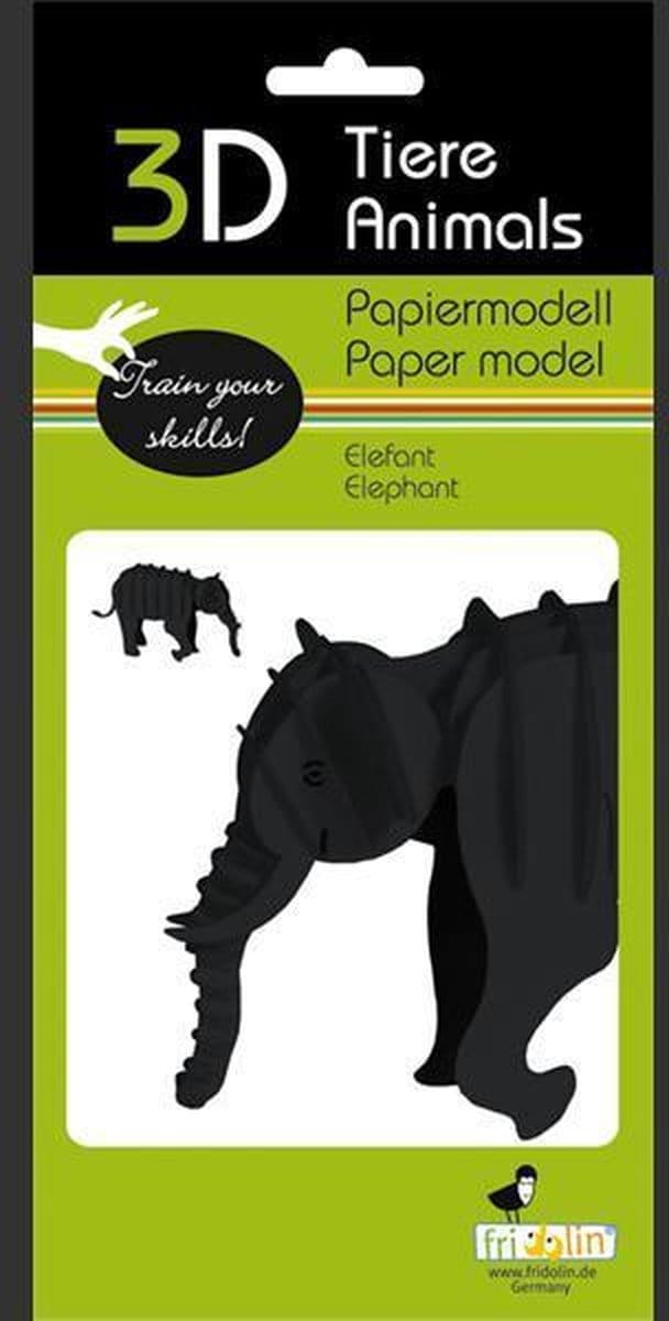 FRIDOLIN 3D Papier Model - Olifant.
