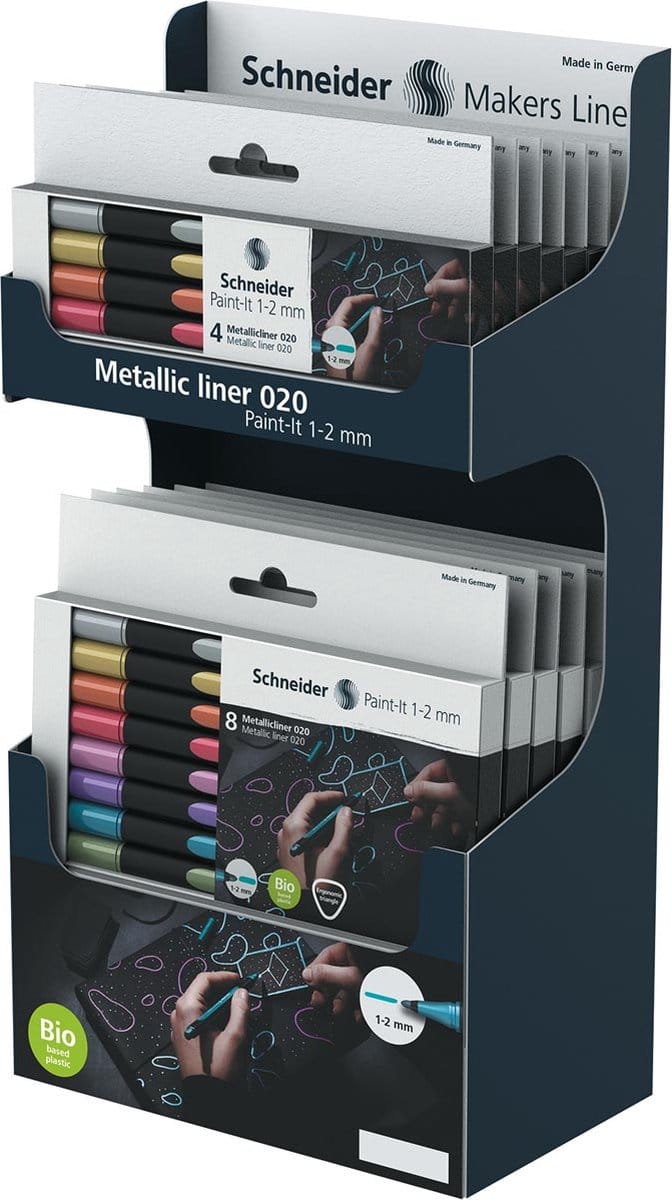 Metallic liner Schneider Paint-it 020 1-2mm 14st. etuis display