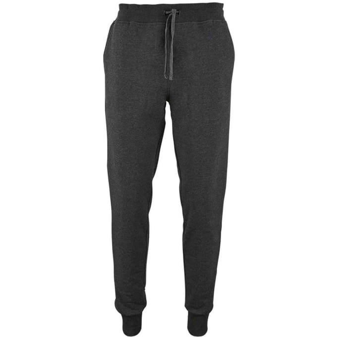 SOLS Heren Jake Polycotton Slim Joggingbroek (Houtskoolmelange)