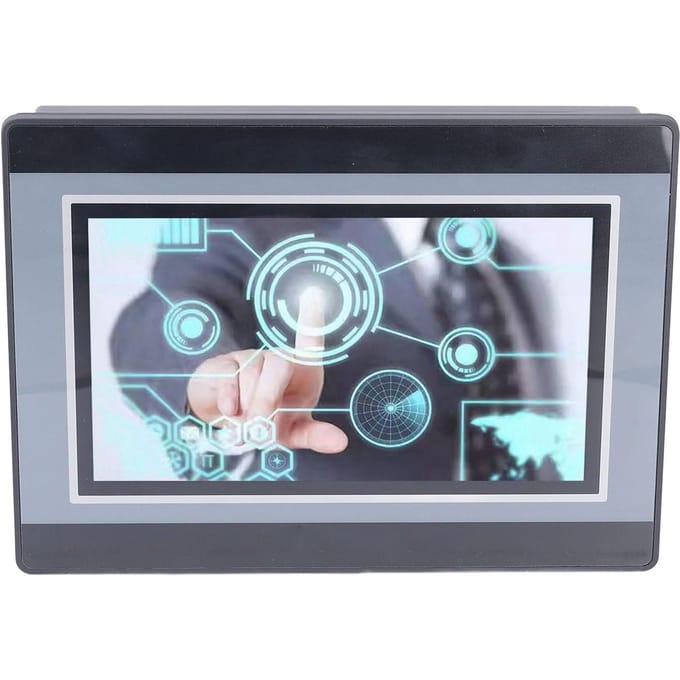 7in PLC HMI Touchscreen DC24V 5A Programmeerbare Logische Controller 2-weg K Thermokoppel Temperatuur