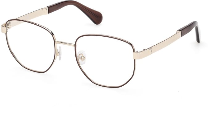 Max &co MO5183 Shiny dark brown 51/19/140 WOMAN Brilmonturen