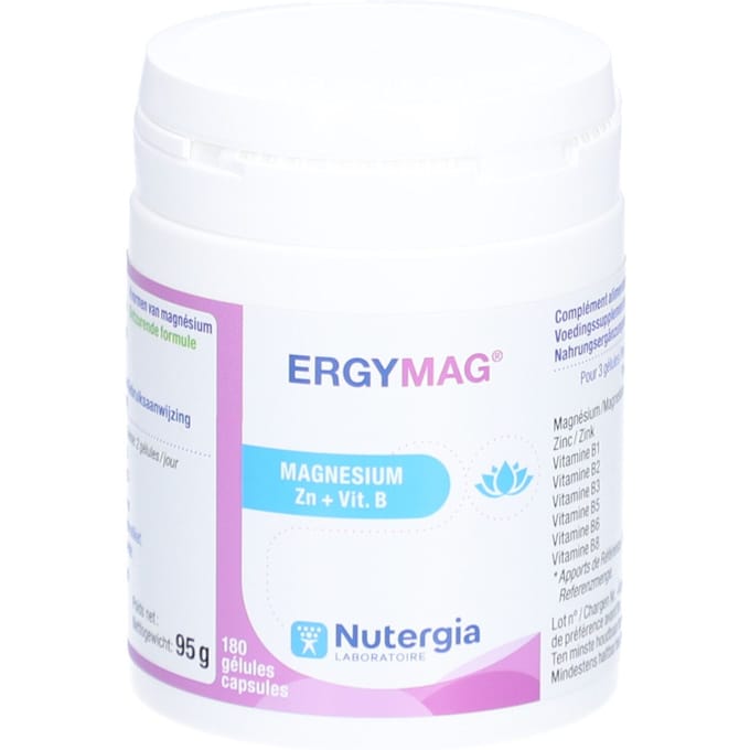 Nutergia ErgyMag : Magnesium + Zink 180 Capsules