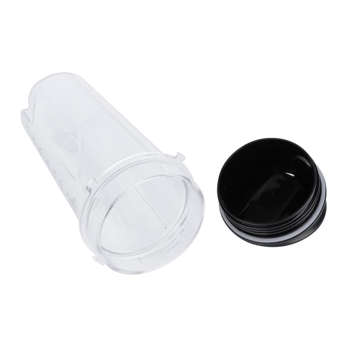 16oz Vervangbeker Blenderbeker Container met Klapdeksel Geschikt voor Nutri Ninja Blender Accessoires white