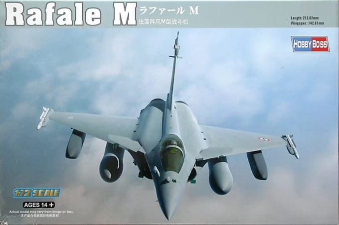 HobbyBoss Modelbouwpakket Militaire voertuigen - 87247 Dassault Rafale M Plane Plastic - 1:72 - Modelbouw