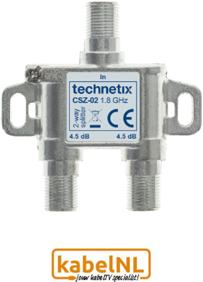 Technetix 2 weg MoCA splitter (Internet over Coax)
