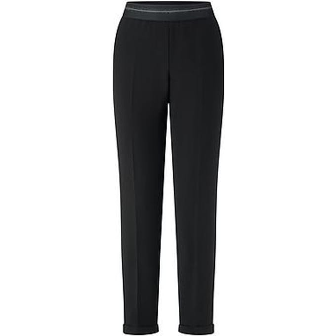 Enkellange broek pasvorm Regular Fit Van Fadenmeister Berlin zwart