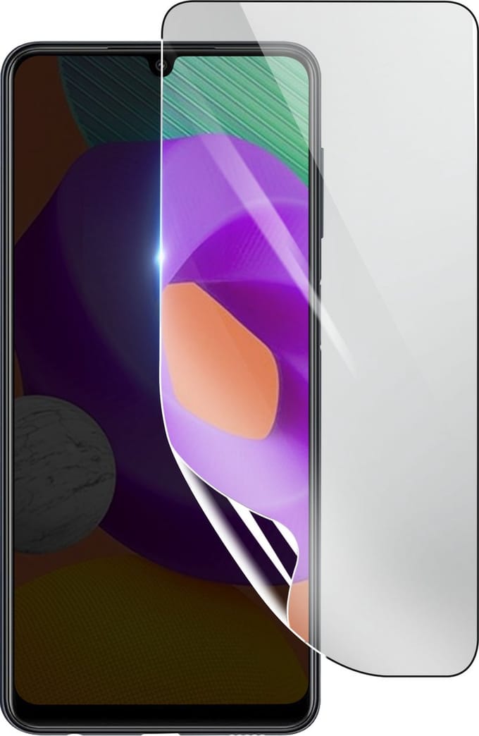 3mk, Geschikt voor Samsung Galaxy M22, Schokbestendige Hydrogel Screenprotector, Transparant