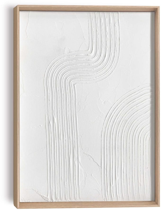 Schilderij 3D Art Lijnenspel - 40 x 30 - Hout - REINDERS