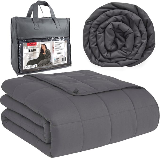 SEVERNO Home Gravity 6 - Gewichtsdeken - 150x200 cm - 6,8 kg - Grijs
