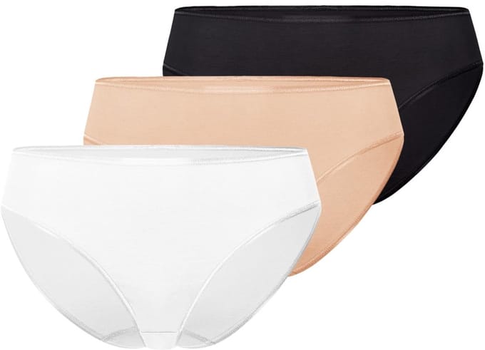 Hanro Dames midi slip 3 pack Cotton Seamless