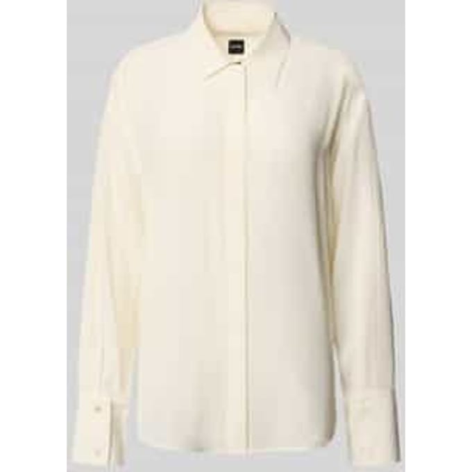 Relaxed fit blouse van pure zijde, model 'BINALIA'