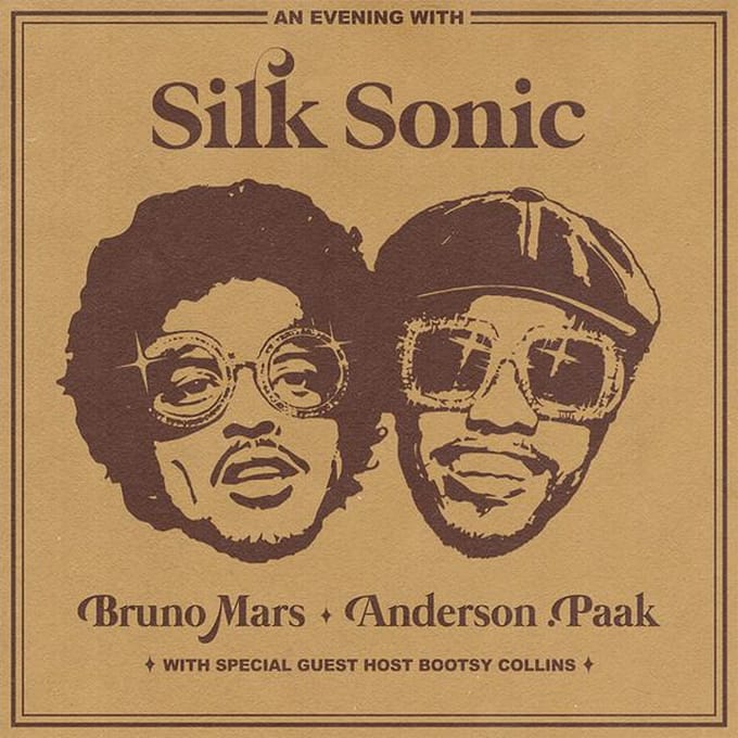 CD SILK SONIC Une Soirée Avec Silk Sonic 2661922 AFTERMATH 2021 US SoulFunk D'occasion brown